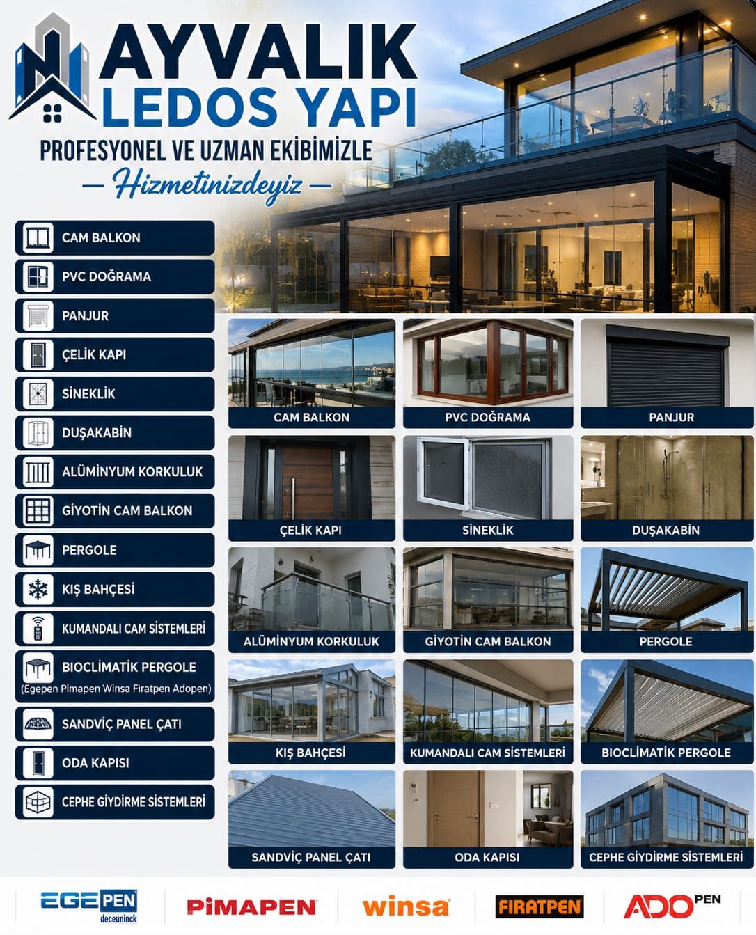 Ayvalık Ledos Yapı hizmetler özeti